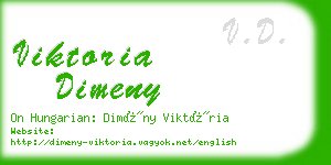 viktoria dimeny business card